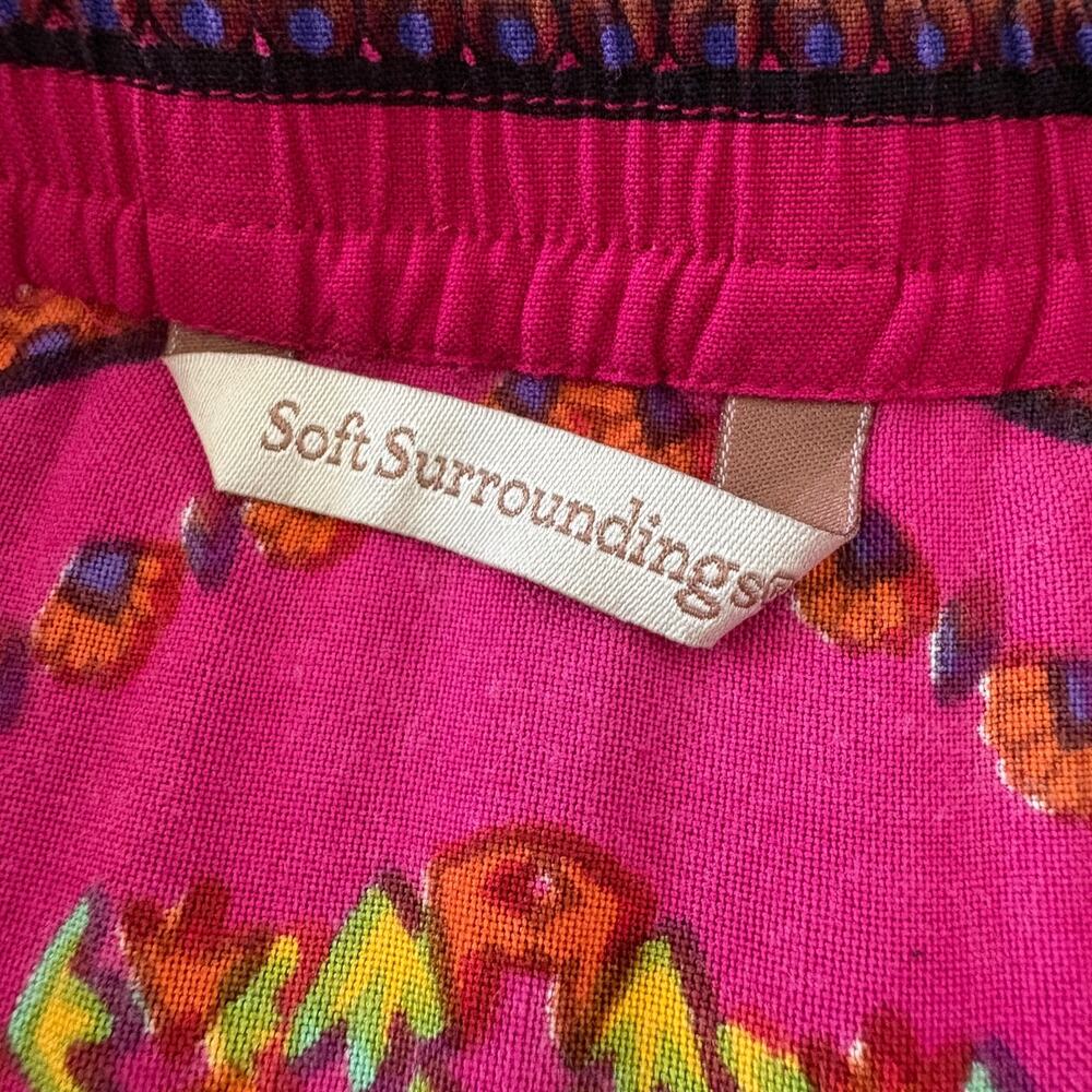 Soft Surroundings Artsy Marguerite Floral Maxi Skirt Multicolor Boho Festival L - Picture 5 of 7